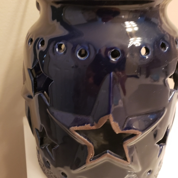 RUSTIC STAR CERAMIC CANDLE HOLDER - Picture 6 of 8